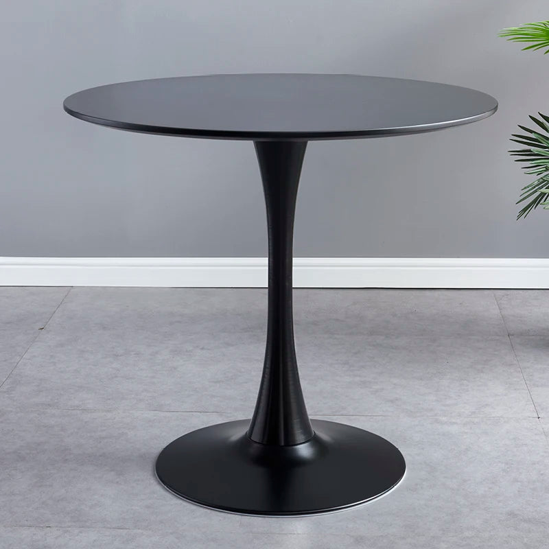 Small Round Dining Tables/ Wood Panels/Chair Color-White/Blue/Red/Pink/Black/1 White Fold Table/ Black Table-3 Sizes 60cm/70cm/80cm/ Colors-White/Clear/Blue/Black