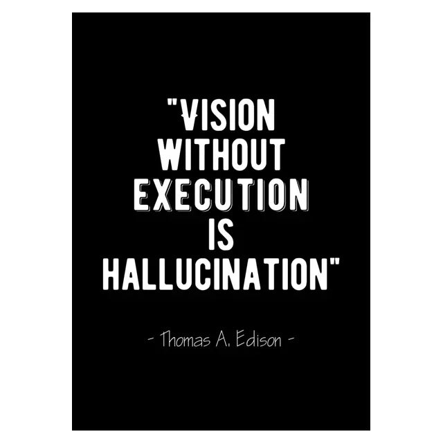 Unframed Modern Rectangle Canvas Black-White Letters Inspirational Quote Prints/Many Sizes