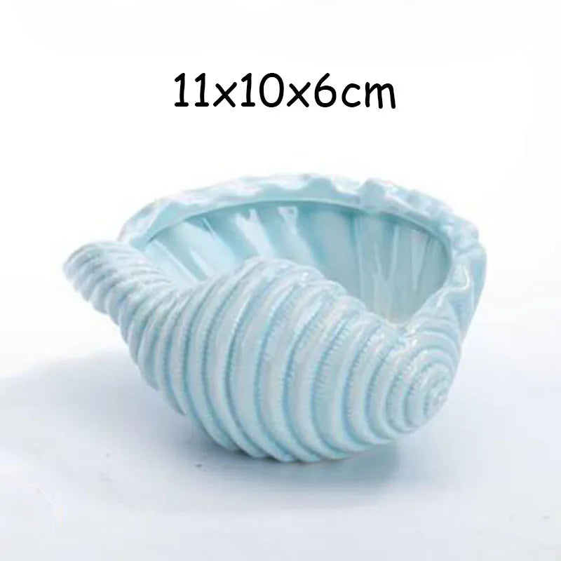 European Style Cute Fleshy Flowerpot Pocelain Blue Fish Macetas Vase Home Garden Mini Bonsai Cactus Flower Pot Balcony Decor