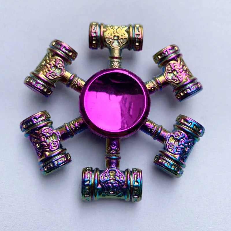 Rainbow High Speed Stainless Steel Bearings Spinning Fidget Toys For Adult Teens/ Ages 13-18 Years Old or Older/Colors-Multicolor/Rainbow/Purple