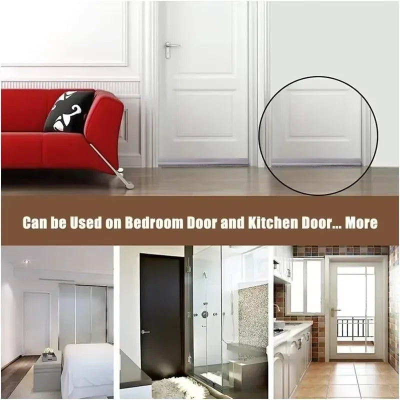TPE Thermoplastic Elastomer Sound-Wind-Dust-Bug Proof Under Door Sweeps/Non-Self Adhesive/Colors-Brown/Gray/Black