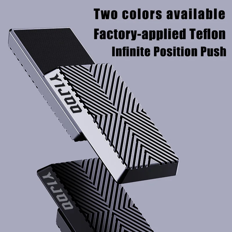YIJOO Metal Magnetic Push Plate Slider Stress Relief Toys/ Ages 14-18 Years and Older/Colors-Geometric/Black/Silver/Gray