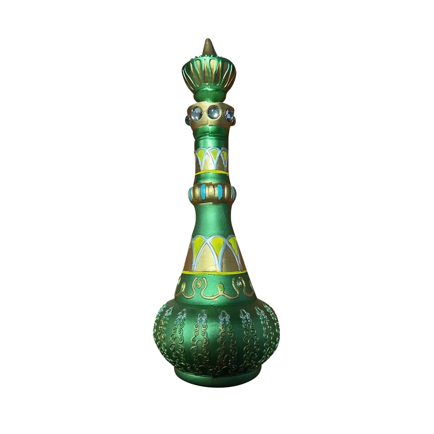 I Dream Of Jeannie Bottle Figurines /Colors-Mirrored Purple/Green/Royal Blue/ Bottle Figurines is 10.5 inches Tall