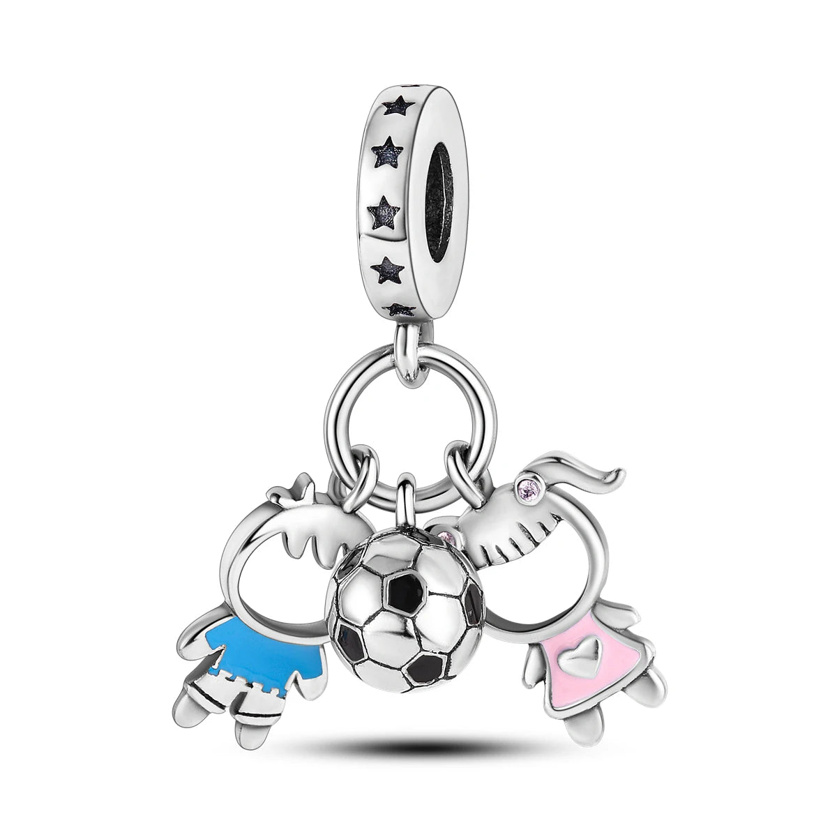Fine Irregular Silver Plated Round Charms-Pendants Rope Link Bracelets/Colors-Silver/Pink/Multicolor/Floral/Animal