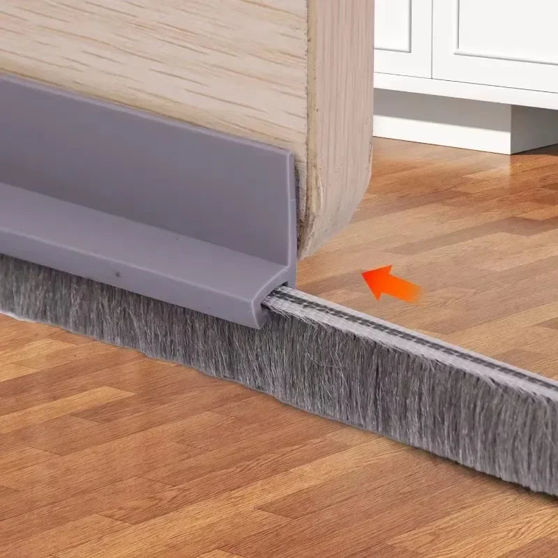 TPE Thermoplastic Elastomer Sound-Wind-Dust-Bug Proof Under Door Sweeps/Non-Self Adhesive/Colors-Brown/Gray/Black