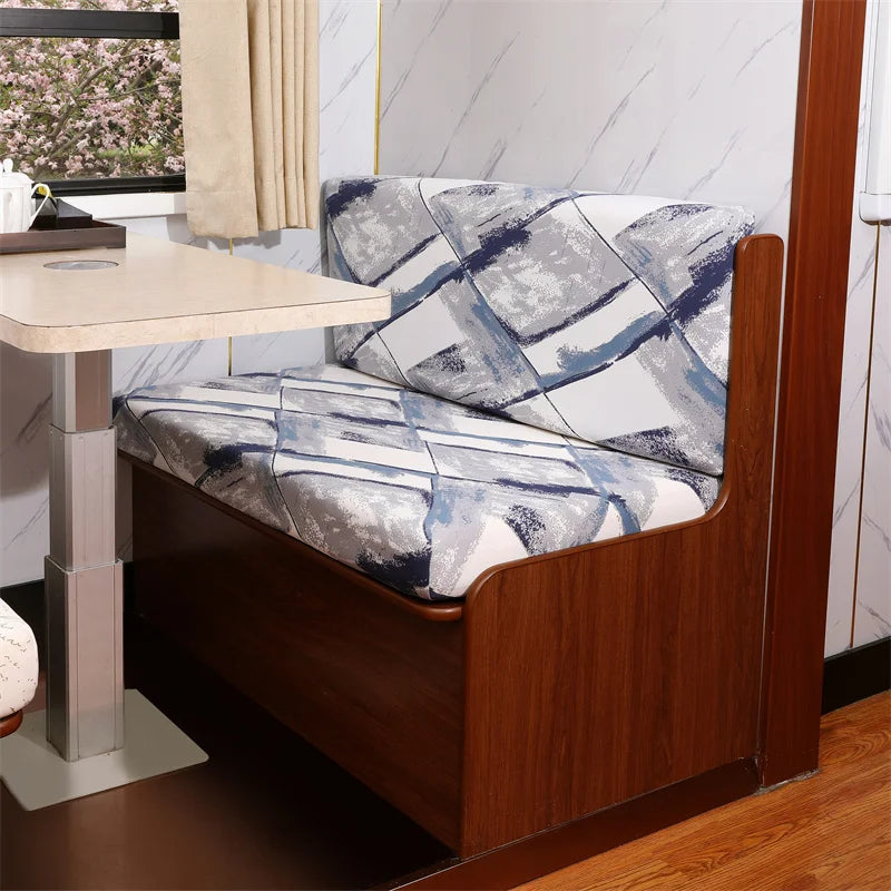 2 PCS Set Polyester Elastic Spandex RV Sofa Slipcovers/Colors-White/Blue/Gray/Floral/Multicolor