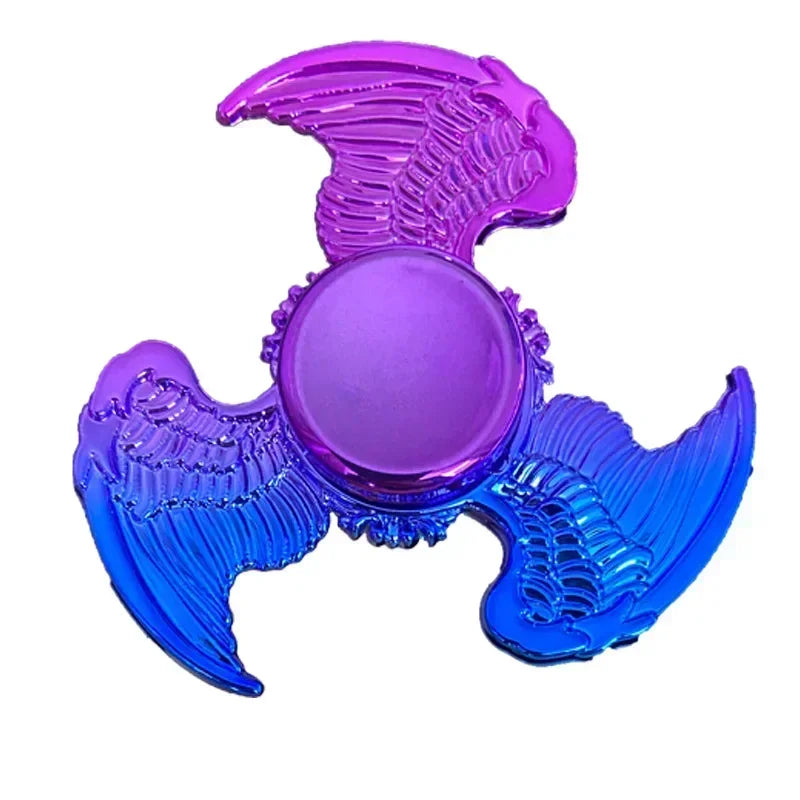 Plastic Multicolor Fingertip Spinning Stress-Anxiety Relief Fidget Toys/Ages: 6-18 Years Old Adults/Purple/Blue/Multicolor