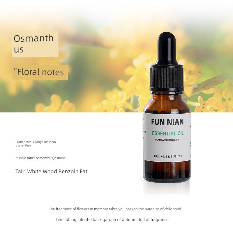 Fun Nian Water-Soluble Plant Aromatherapy Essential Oil Bottle Cap Dropper Design For Humidifier/Colors-Black/Brown/White/Blue/Multicolor