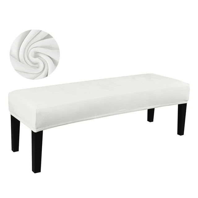 100% Polyester Soft Velvet Bench Slipcovers/Colors-Gray/Black/Brown/Red/Navy