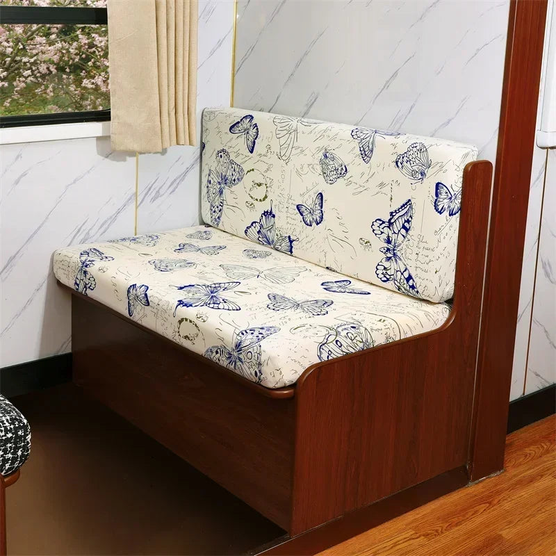 2 PCS Set Polyester Elastic Spandex RV Sofa Slipcovers/Colors-White/Blue/Gray/Floral/Multicolor