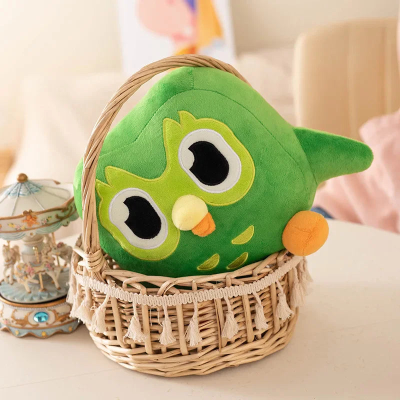 No-EN-Name-Null Adults MOVIE-TV Cute Cartoon Green Soft Chubby Owl Cotton Filling Stuffed Animals /Ages: 18 Years Old-Adults