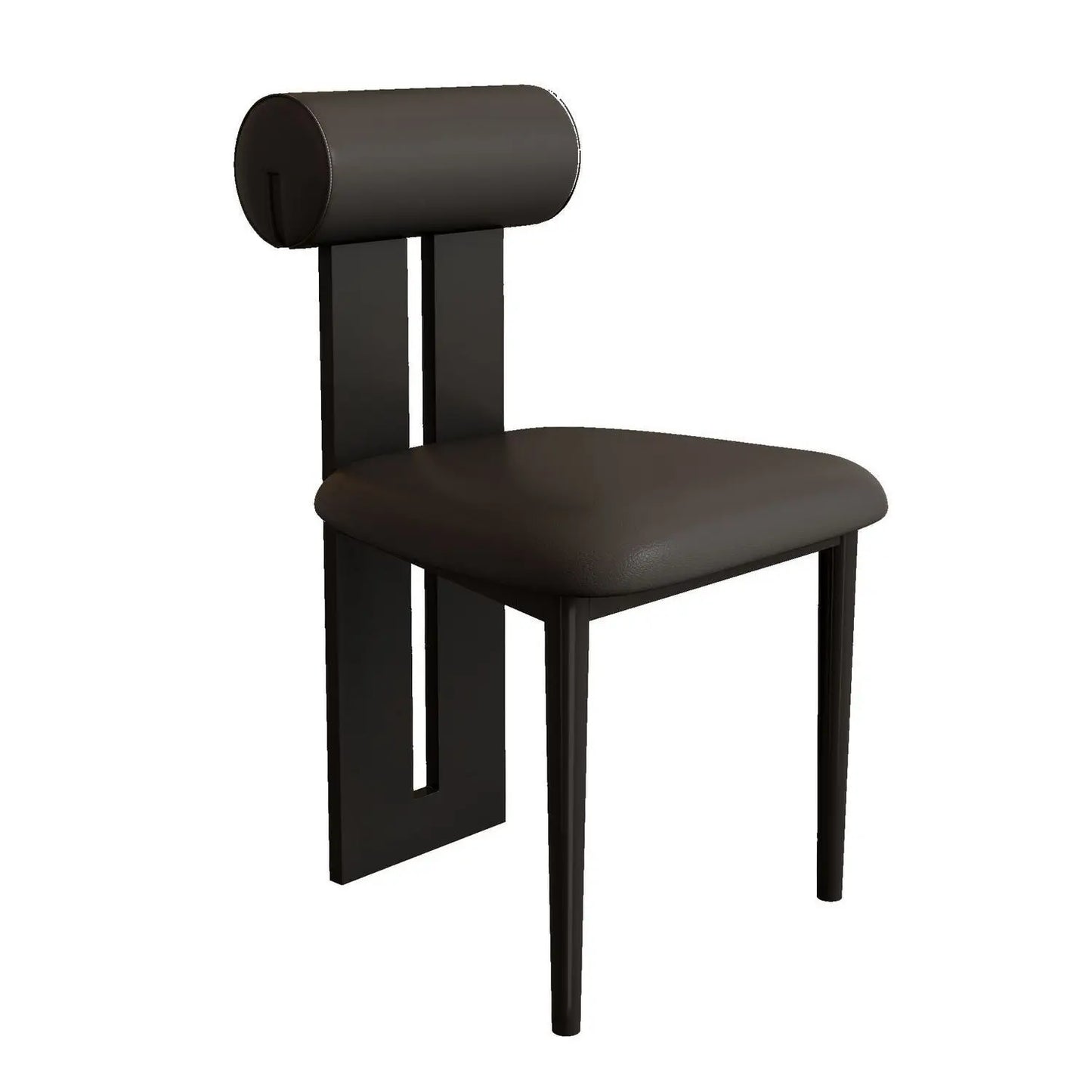Nordic Modern Solid Wood Hard Backrest Dining Skin-Feeling Flannel Cushion Chairs/Colors-Black/Orange/Brown/Green/Beige