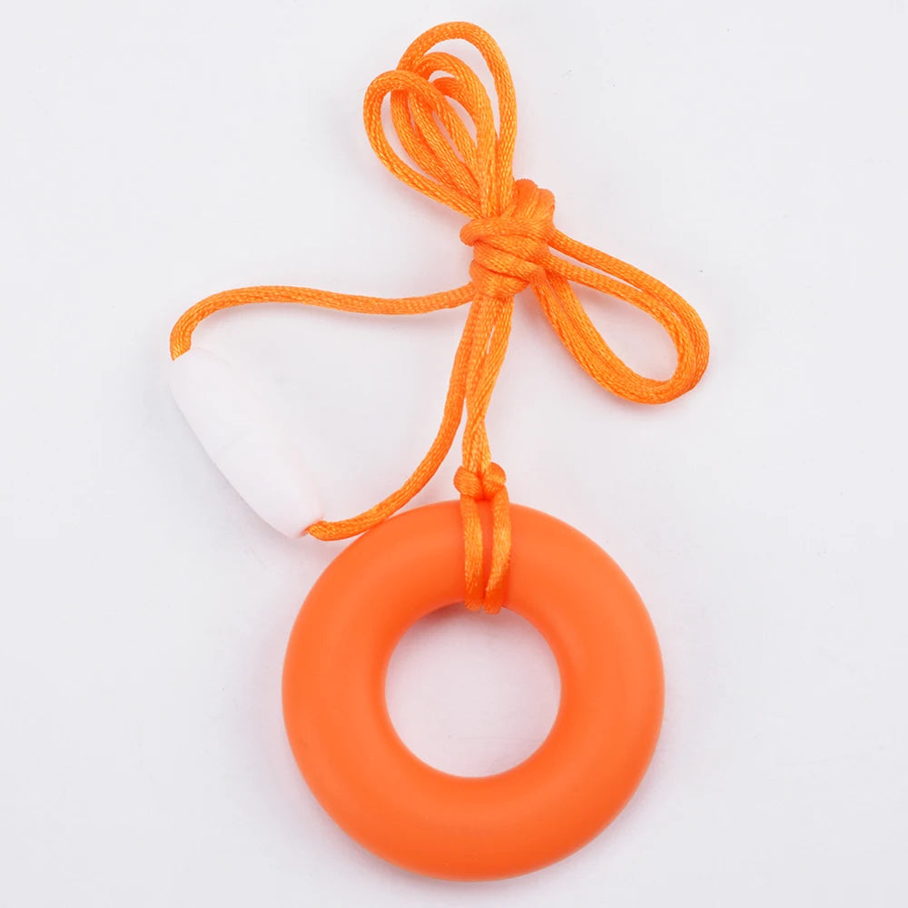 Animal Shaped Baby Silicone Teether Necklaces/Ages: Newborn-3 Years Old/Colors-Multicolor/Brown/Blue/Green/Purple/Pink