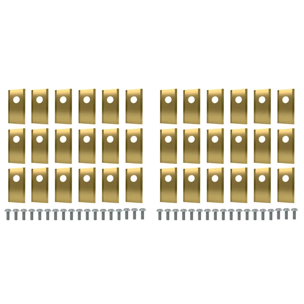 18/36/54/90PCS Blades Replacement Lawn Mower Parts For Worx Landroid Robotic Lawnmower Stainless Steel Cutter Blade Screws Set