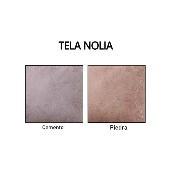 No-EN-Name-Null Modern Upholstered Marengo Beige Stone Baseball Model Design Spain Nolia Fabric Four Metal Legs Sectional Sofas/ Colors-Marengo Beige Stone/Gray Cement/Bed Size: 38x187x113 cm