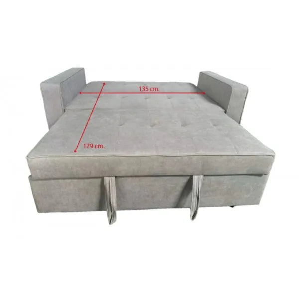 No-EN-Name-Null Modern Upholstered Crystal Light Gray Fabric Wood Frame Spain Salon Sofas