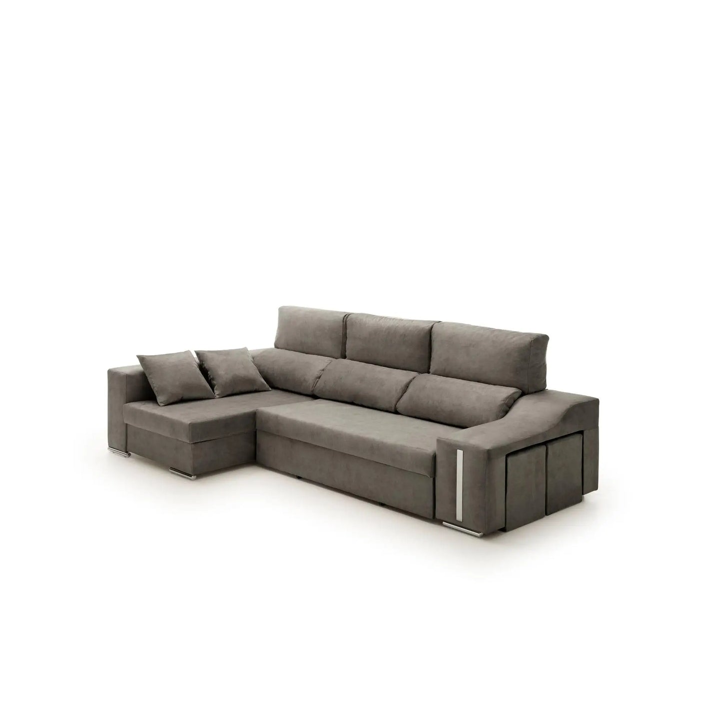 No-EN-Name-Null Modern Medium Firmness Soft Comfortable Anti-Stain Beige Fabric Cushions Pouf Giuliana Chest Pine Wood Frame Chaise Lounges Bed Sofas/Colors-Blue Sea Water/Beige/Gray/Toasted Brown