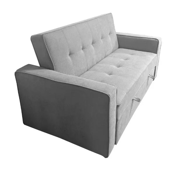 No-EN-Name-Null Modern Upholstered Crystal Light Gray Fabric Wood Frame Spain Salon Sofas