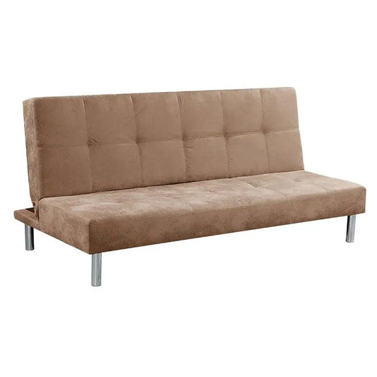 No-EN-Name-Null Modern Upholstered Marengo Beige Stone Baseball Model Design Spain Nolia Fabric Four Metal Legs Sectional Sofas/ Colors-Marengo Beige Stone/Gray Cement/Bed Size: 38x187x113 cm