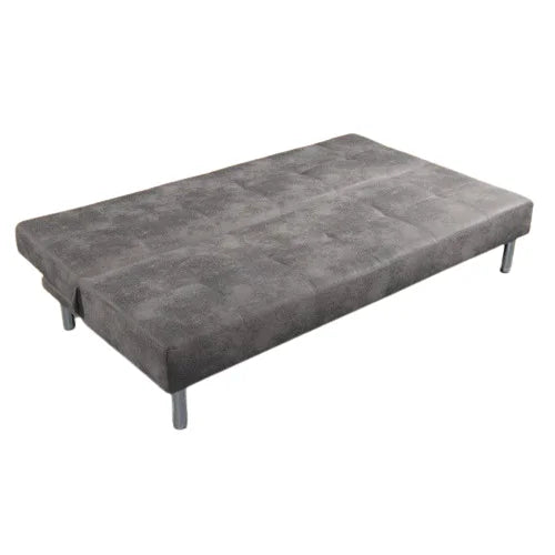No-EN-Name-Null Modern Upholstered Marengo Beige Stone Baseball Model Design Spain Nolia Fabric Four Metal Legs Sectional Sofas/ Colors-Marengo Beige Stone/Gray Cement/Bed Size: 38x187x113 cm