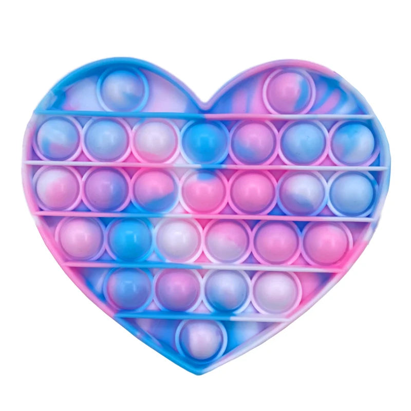 No-EN-Name-Null Adults Non-Toxic Tasteless Multicolor Plastic-Silicone Multi-Shaped Push-N-Pop Activity Toys