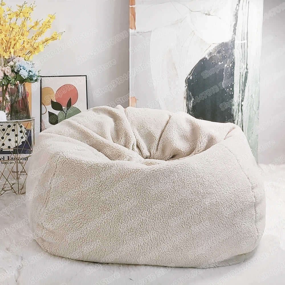 No-EN-Name-Null One Person Cashmere Fur Velvet Bean Bag Chair Covers