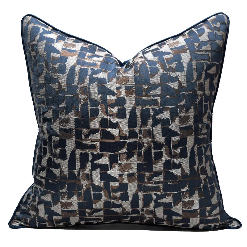 Fashion Lattice 100% Polyester Cushion Cover/Colors-Geometric/Plaid/Sizes 30x50 45x45cm 50 High-grade Jacquard Pillowcases/ S