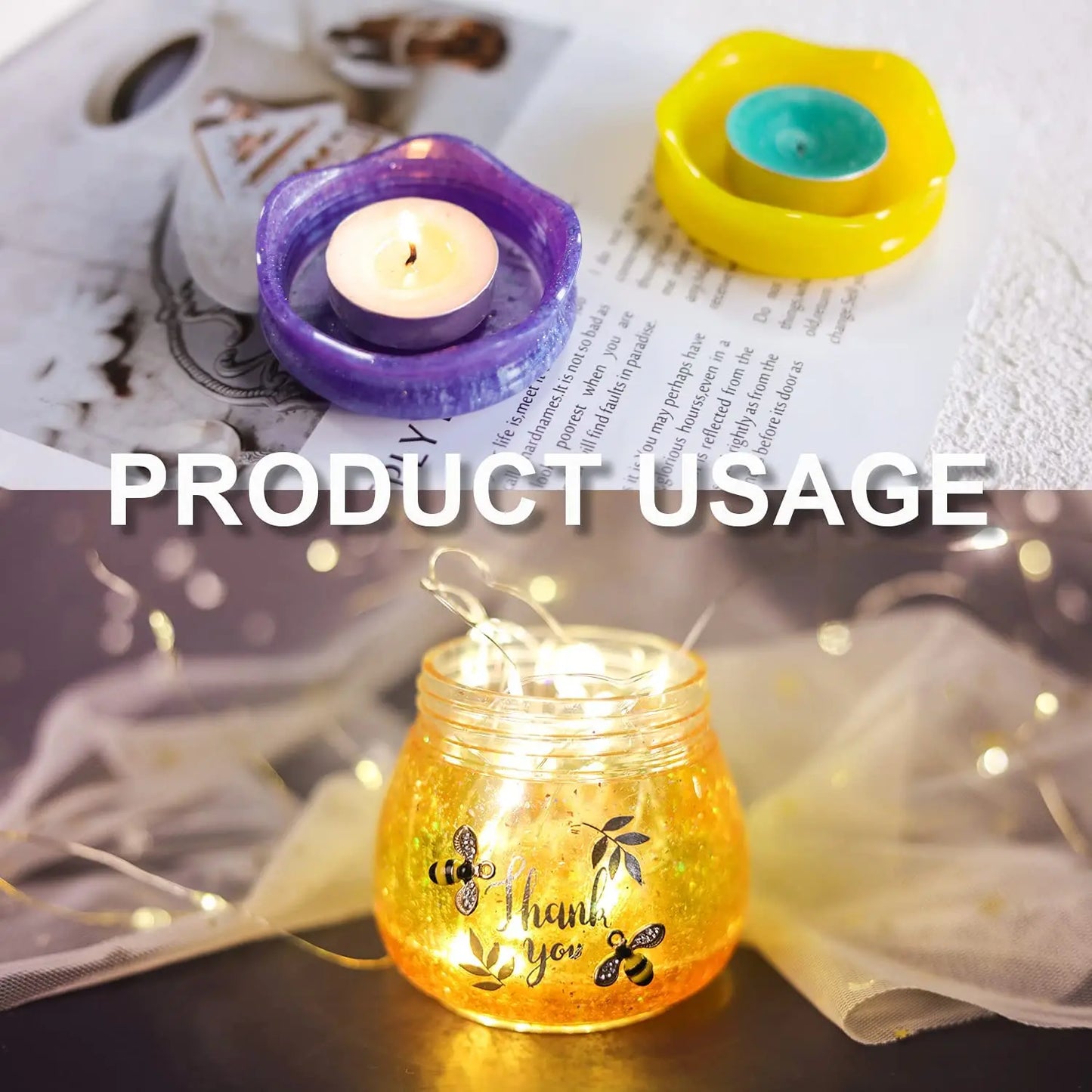 No-EN-Name-Null Round Small Jars-Pudding Jars-Lids Milky White Silicone Craft Molds