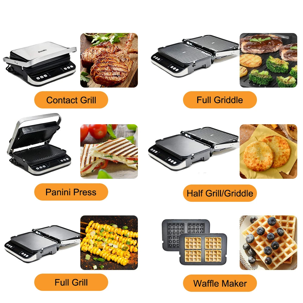 Non-Stick Electric Griddles/Extra Griddle Plates/Or Standard Plates/Colors-Black/Silver