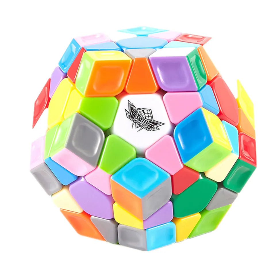 NULL Kids Mini 3D Dissection Medium Hard Multicolor Hexagon Shaped Plastic Body 3 Layers Cyclone Boy Stickless Mechanical Puzzle Magic Speed Rubik Cube Toys/Ages: 3-14 Years Old + Older/ Colors-Red/White/Multicolor