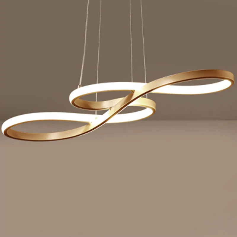 LUDENGCHAOSHI Modern Adjustable Height Kitchen Island Aluminum Acrylic Metal Brushed Nickel Finish Pendant Remote Control Dimmable Cool-Warm-Daylight White LED Cord Pendant Hanging Ceiling Light Fixtures/Colors-Black/Gold/White/Bulbs Included