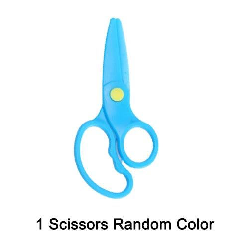 JOKEJOLLY Preschool Multicolor Kids-Safe Plastic Scissors Paper Cutting Skills Activity Books Craft Kits /Ages: 3-8 Years Old-Older /Colors-Multicolor/Red/Blue/Green/Yellow/Animal/Floral