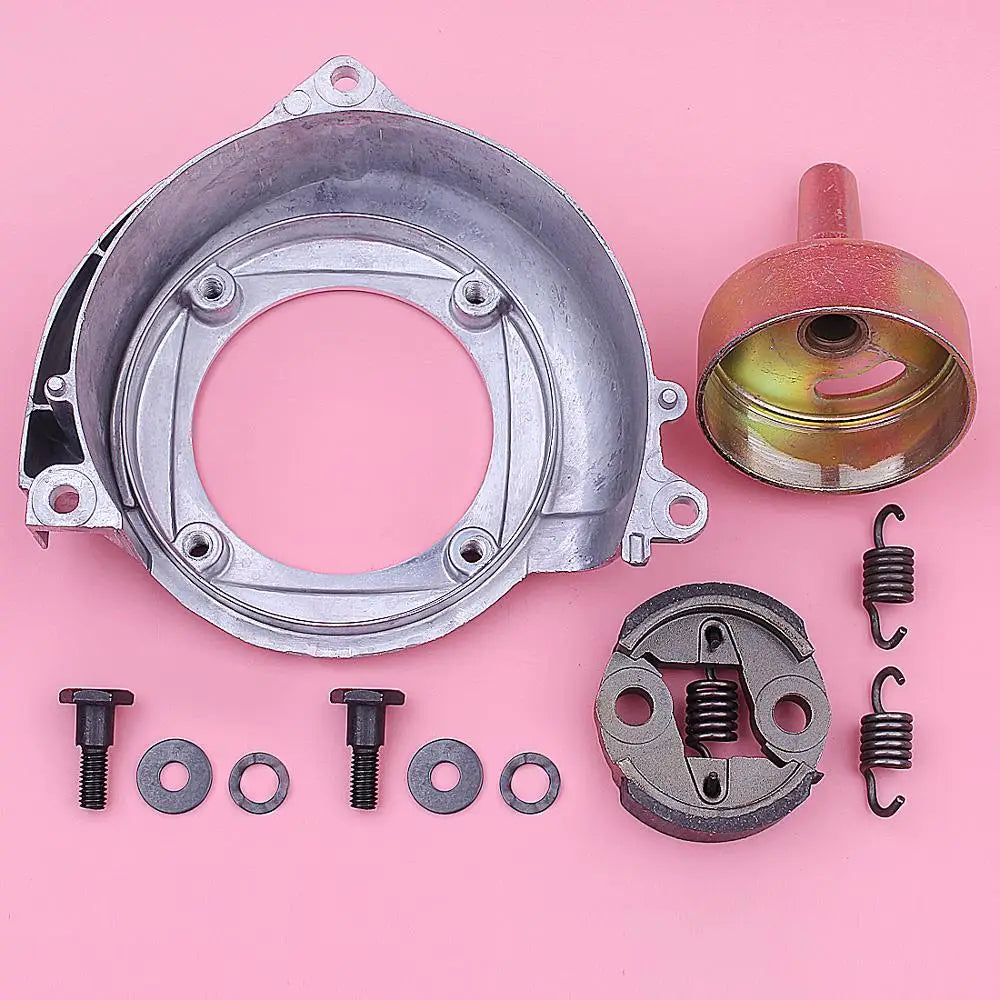 ADEFOL Outdoor Silver-Black Metal HONDA GX25 9T Clutch Drum Fan Cover Kit Weed-Grass Trimmer Engine Replacement Lawn Mower Accessories