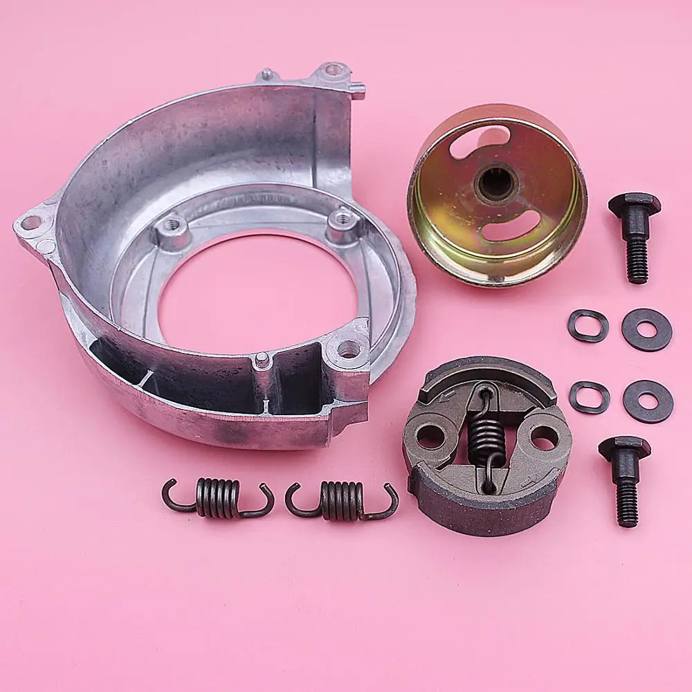 ADEFOL Outdoor Silver-Black Metal HONDA GX25 9T Clutch Drum Fan Cover Kit Weed-Grass Trimmer Engine Replacement Lawn Mower Accessories