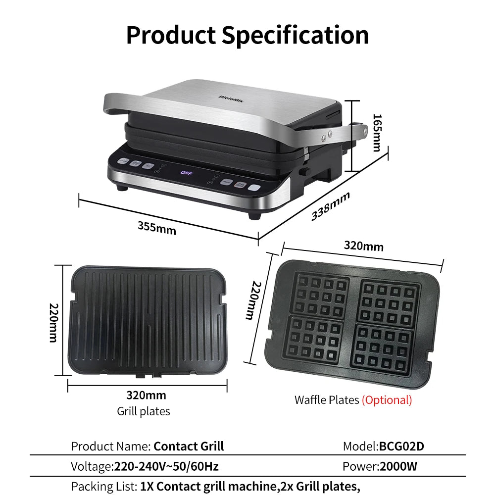 Non-Stick Electric Griddles/Extra Griddle Plates/Or Standard Plates/Colors-Black/Silver