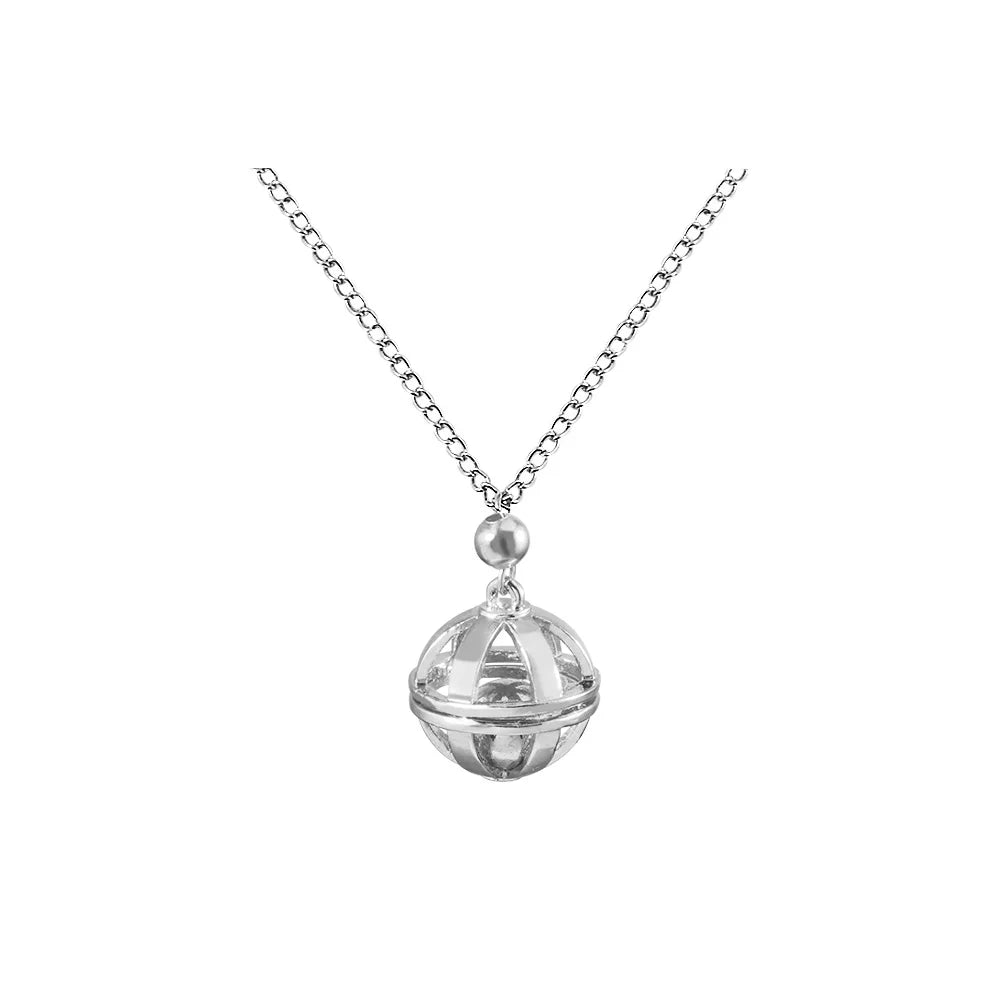 SONGCHANG Adult Women-Teen Girls Imitation Silver Metal Alloy Trim Green Four Leaf Clover Pendant Link Chain Necklaces/Colors-Black/Geometric