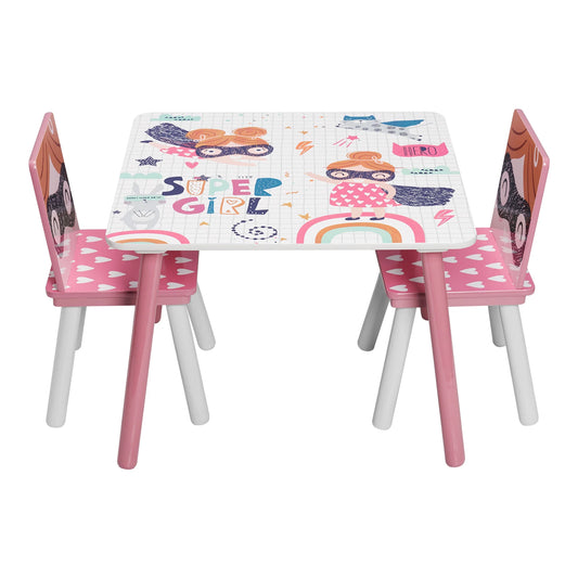 1 Children's Table 2 Children's Chairs Children's Furniture Set Cute Toy Game Table Kids Desk Baby Learning Tables Chair