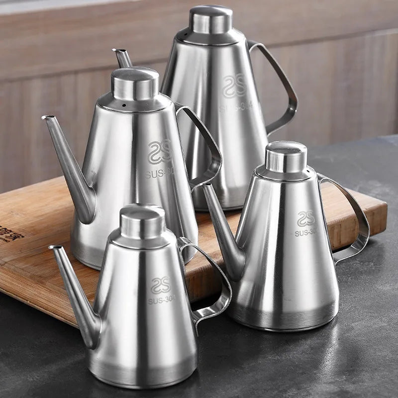 Stainless Steel Silver Vinegar /Oil Bottle Pourers