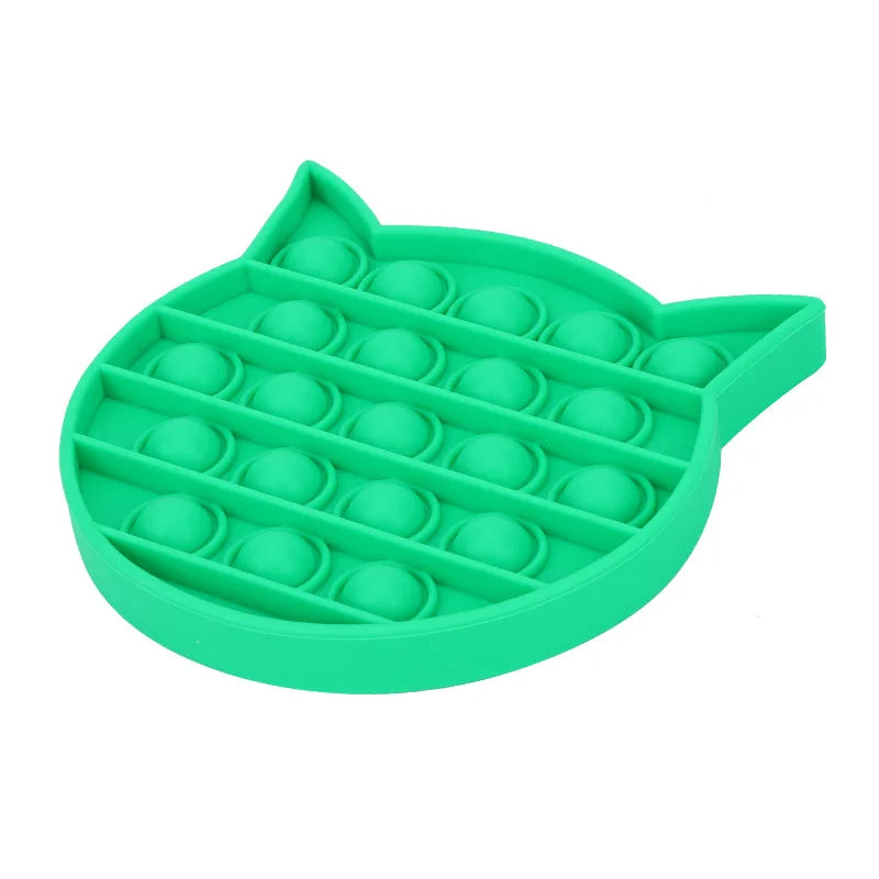 No-EN-Name-Null Adults Non-Toxic Tasteless Multicolor Plastic-Silicone Multi-Shaped Push-N-Pop Activity Toys