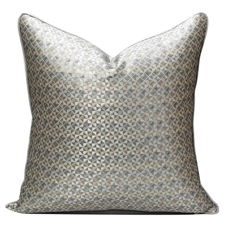 Fashion Lattice 100% Polyester Cushion Cover/Colors-Geometric/Plaid/Sizes 30x50 45x45cm 50 High-grade Jacquard Pillowcases/ S