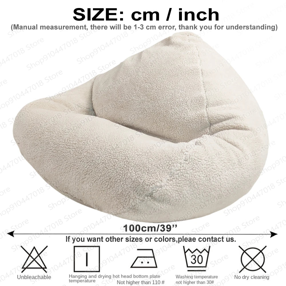 No-EN-Name-Null One Person Cashmere Fur Velvet Bean Bag Chair Covers
