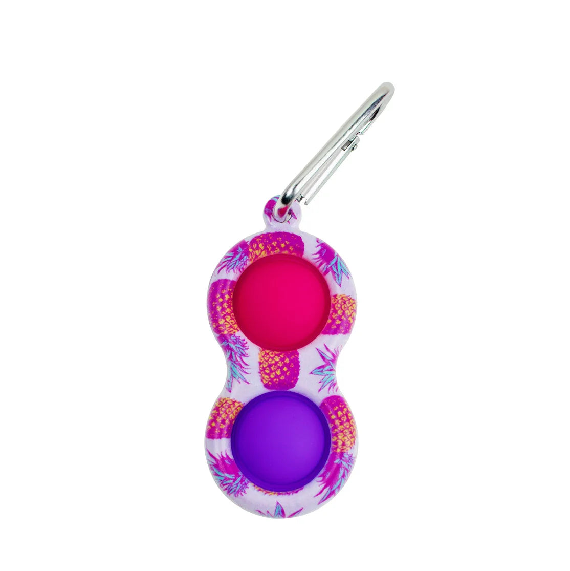PRETTYSOUL Mini Push POP Soft Silicone Simple Dimple Anti-Stress Fidget Keychain Activity Toys/Colors-Multicolor/Pink/Red/Blue/Camouflage/White/Ages: 4-18 Years Old-Adults