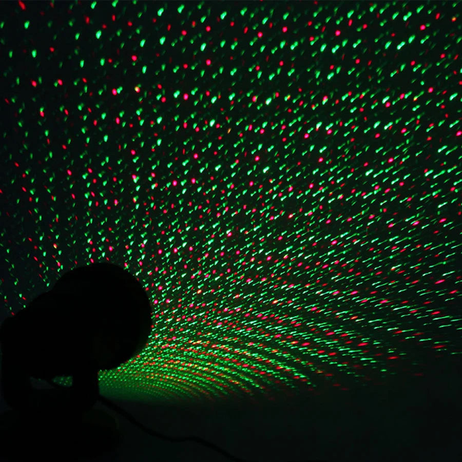 THRISDAR Outdoor AC-Powered Free-Standing Christmas Holiday Laser Projector Light LED Spotlight Star Red-Green-Multicolor Lights