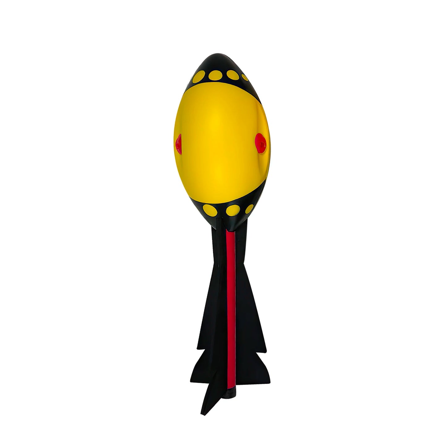JUSENDA Kids Outdoor Multicolor Polyurethane Foam Rocket Missile Dart Flight Gliding Football Shaped Fun Sport Toys/Ages: 3 Years Old + Older/Colors-Red/Black-Yellow/Black/Dots/Striped/Multicolor