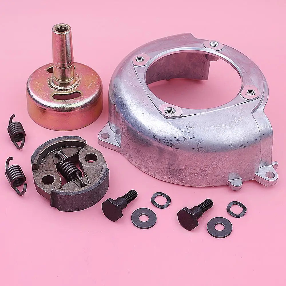 ADEFOL Outdoor Silver-Black Metal HONDA GX25 9T Clutch Drum Fan Cover Kit Weed-Grass Trimmer Engine Replacement Lawn Mower Accessories