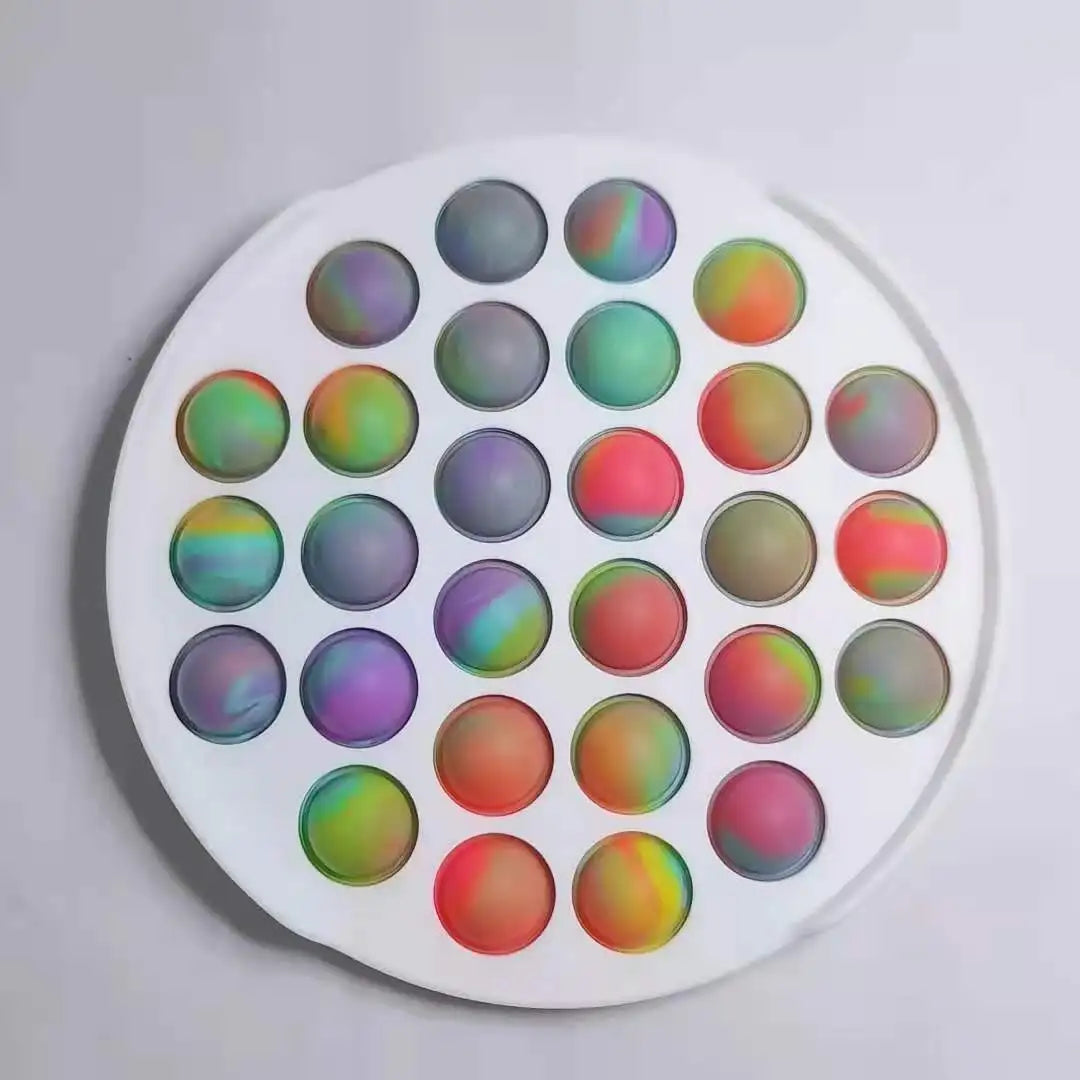 No-EN-Name-Null Adults Non-Toxic Tasteless Multicolor Plastic-Silicone Multi-Shaped Push-N-Pop Activity Toys