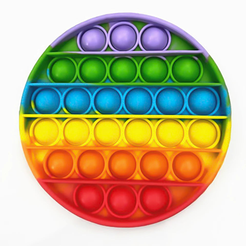 No-EN-Name-Null Adults Non-Toxic Tasteless Multicolor Plastic-Silicone Multi-Shaped Push-N-Pop Activity Toys