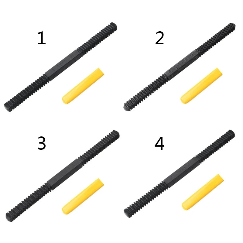 OOTDTY DIY Woodworking Mini Manuel Handheld Yellow Handle-Black Carbon Steel Thread Repair Restoration Metric-Imperial Tool FILES