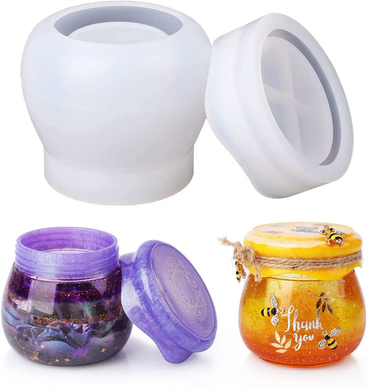 No-EN-Name-Null Round Small Jars-Pudding Jars-Lids Milky White Silicone Craft Molds