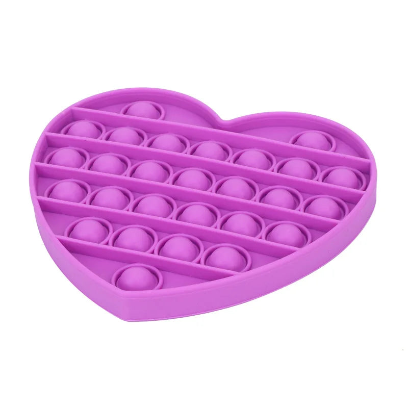 No-EN-Name-Null Adults Non-Toxic Tasteless Multicolor Plastic-Silicone Multi-Shaped Push-N-Pop Activity Toys